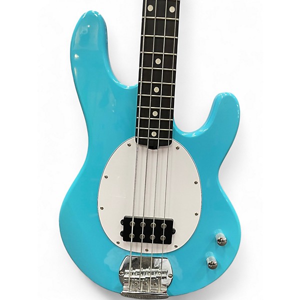 Used Sterling by Music Man STING RAY Daphne Blue Electric Bass Guitar