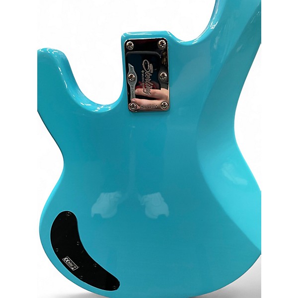 Used Sterling by Music Man STING RAY Daphne Blue Electric Bass Guitar