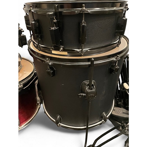 Used Mapex 5 Piece Storm Black Drum Kit