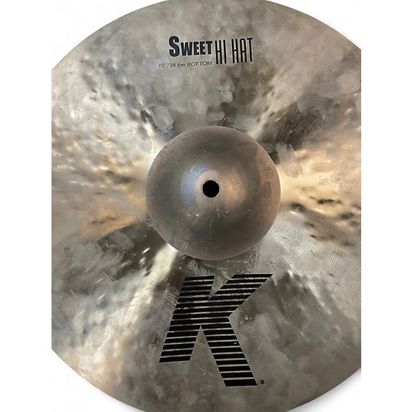 Used Zildjian 15in K Sweet Hi-Hat Pair Cymbal