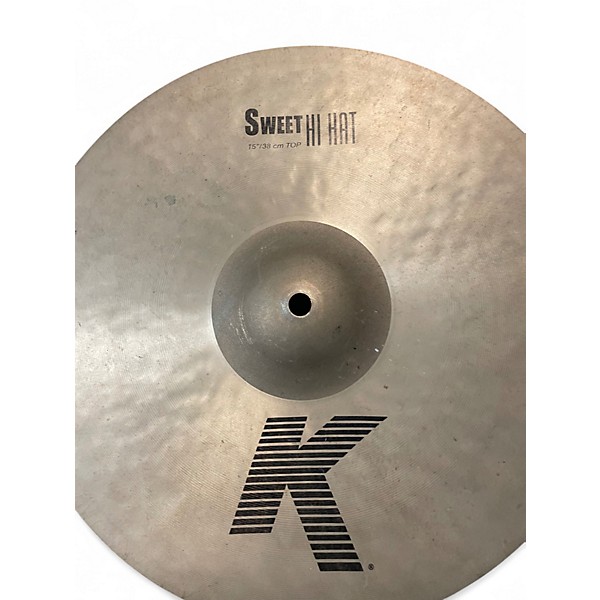 Used Zildjian 15in K Sweet Hi-Hat Pair Cymbal