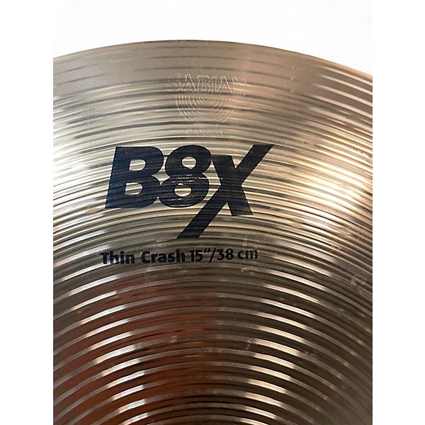 Used SABIAN 15in B8X Thin Crash Cymbal