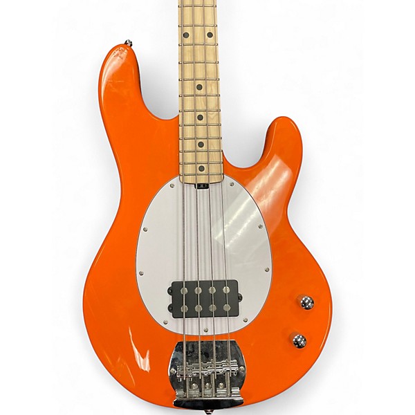 Used Sterling by Music Man Stingray Orange Electric Bass Guitar