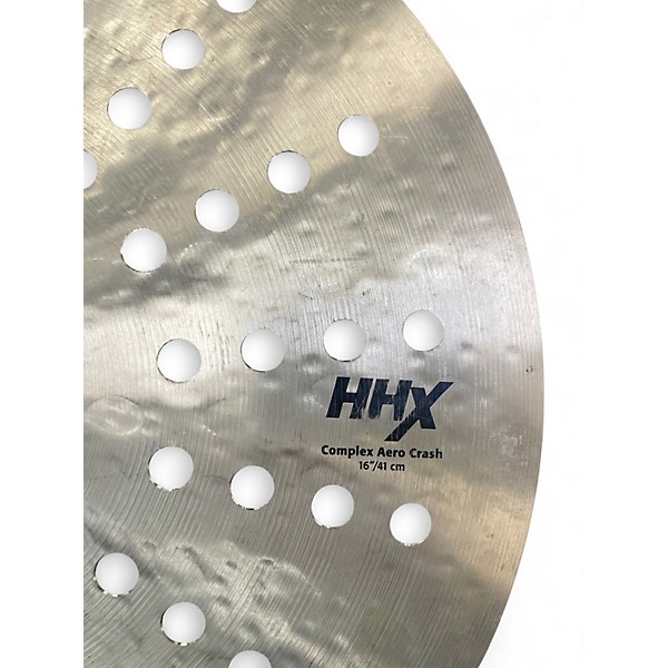 Used SABIAN 16in HHX COMPLEX AERO CRASH Cymbal