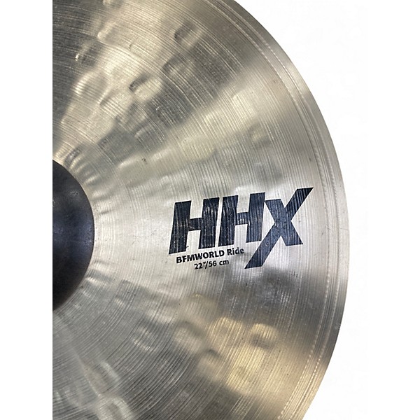 Used SABIAN 22in BFMWORLD RIDE Cymbal