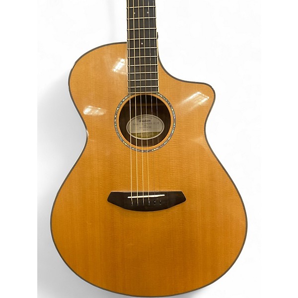 Used Breedlove Pursuit Concert Natural Acoustic Electric Guitar
