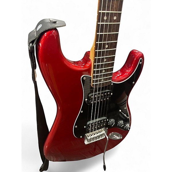 Used Squier Bullet Stratocaster Chrome Red Solid Body Electric Guitar