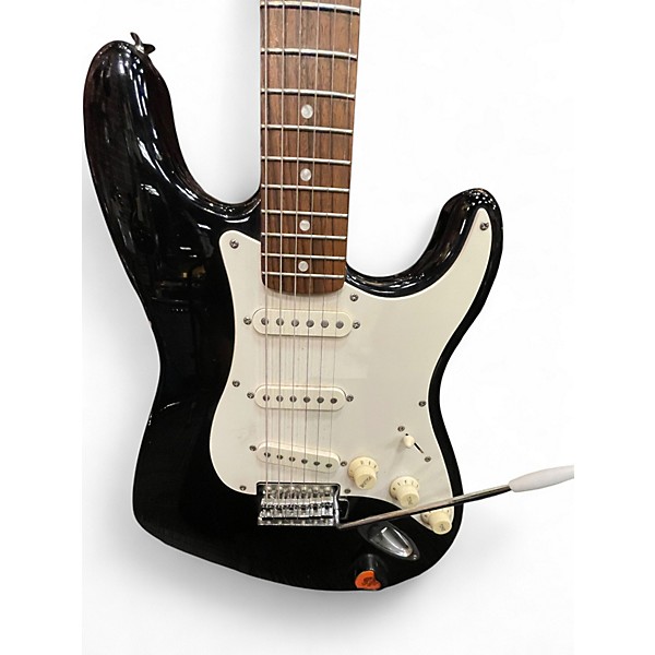 Used Squier STRAT Black Solid Body Electric Guitar