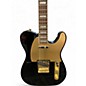 Used Squier 40th Anniversary Telecaster Black and Gold Solid Body Electric Guitar