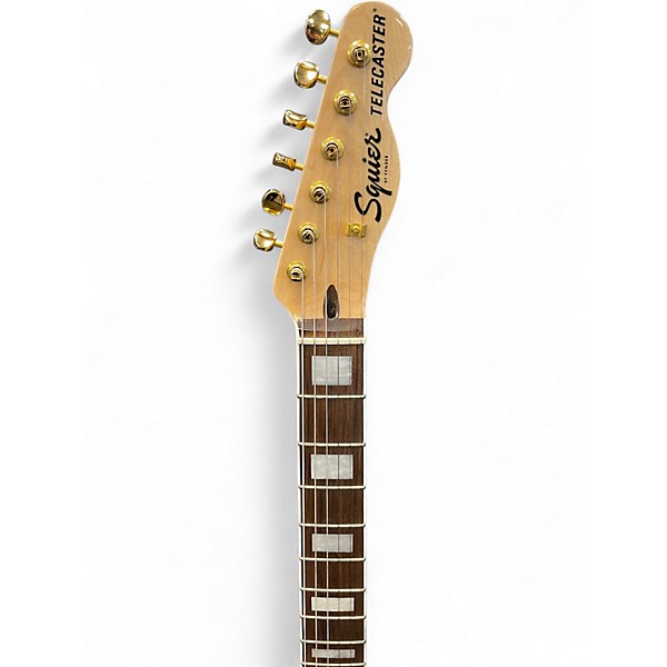 Used Squier 40th Anniversary Telecaster Black and Gold Solid Body Electric Guitar
