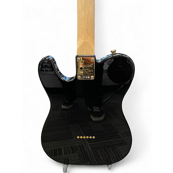 Used Squier 40th Anniversary Telecaster Black and Gold Solid Body Electric Guitar
