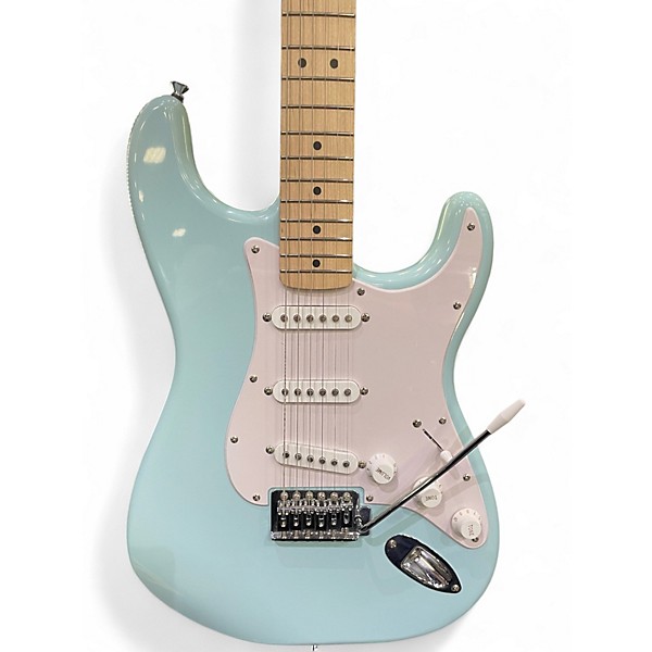 Used Squier Sonic Stratocaster Surf Green Solid Body Electric Guitar
