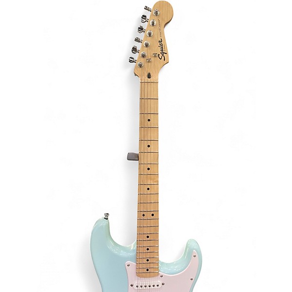 Used Squier Sonic Stratocaster Surf Green Solid Body Electric Guitar