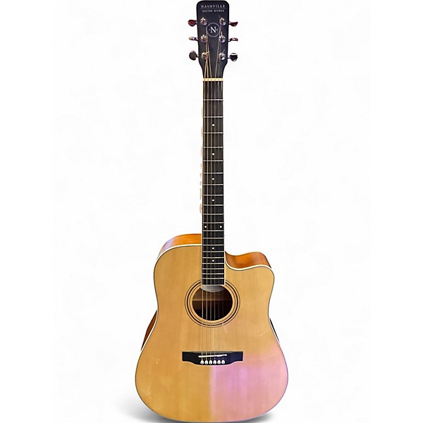 Used Nashville Guitar Works D10CE Natural Acoustic Electric Guitar