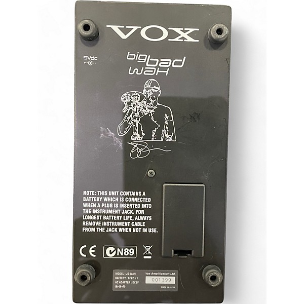 Used VOX JSWH Joe Satriani Big Bad Wah Effect Pedal