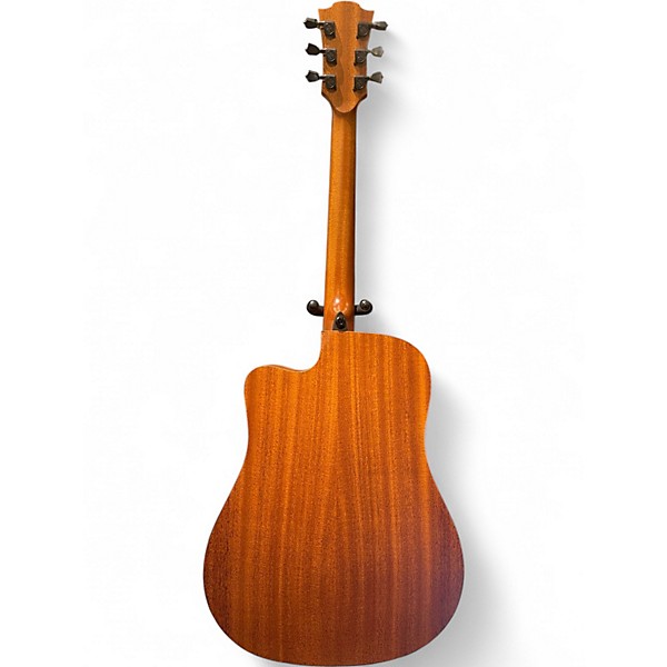 Used Lag Guitars thv10dce Natural Acoustic Electric Guitar