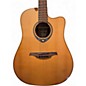 Used Lag Guitars thv10dce Natural Acoustic Electric Guitar