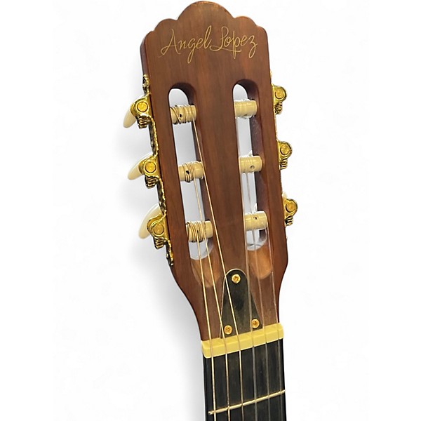 Used Angel Lopez EC3000 Natural Classical Acoustic Electric Guitar