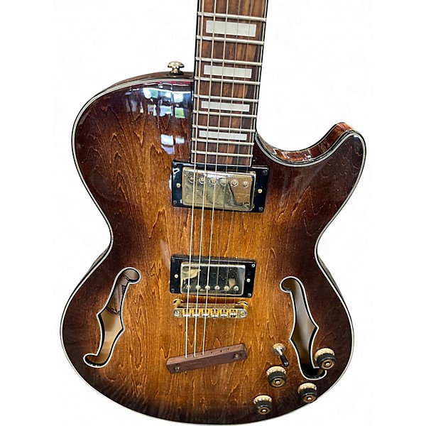 Used Ibanez AGS73T Antique Burst Hollow Body Electric Guitar