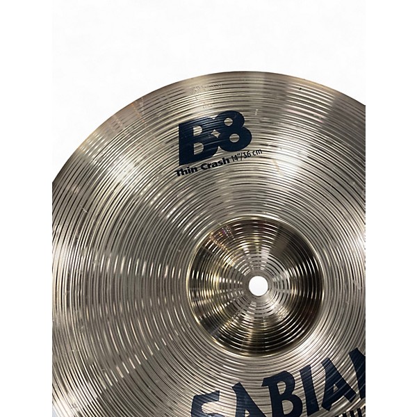 Used SABIAN 14in B8 Thin Crash Cymbal