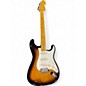 Used Fender Eric Johnson Stratocaster 2 Tone Sunburst Solid Body Electric Guitar thumbnail