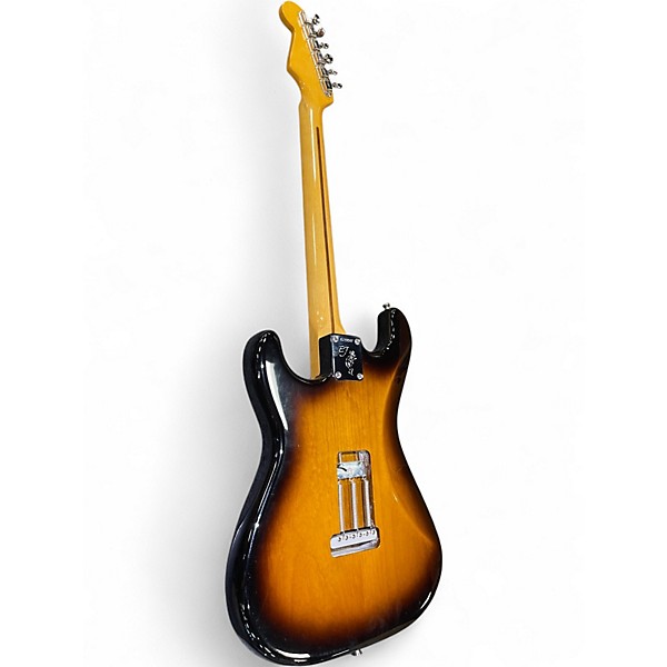 Used Fender Eric Johnson Stratocaster 2 Tone Sunburst Solid Body Electric Guitar