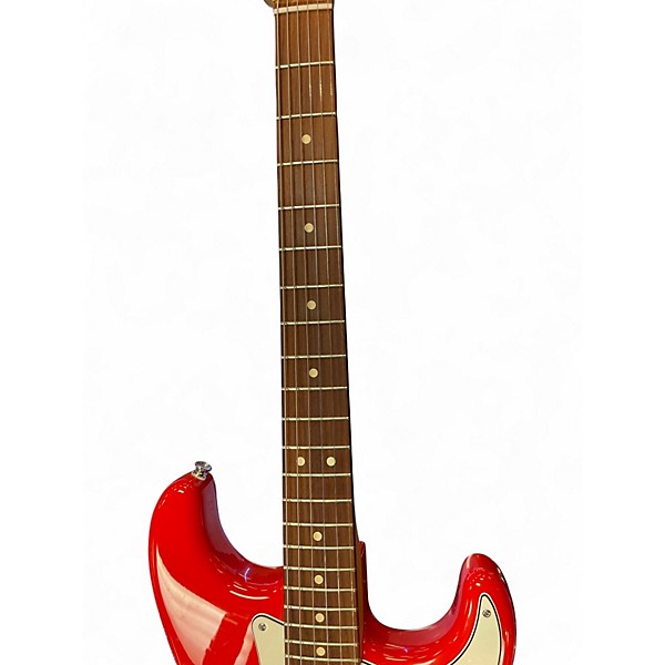 Used Fender Player II Stratocaster Coral Res Solid Body Electric Guitar