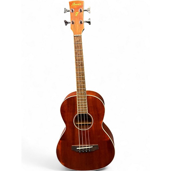 Used Ibanez PNB14E-OPN Natural Acoustic Bass Guitar Natural