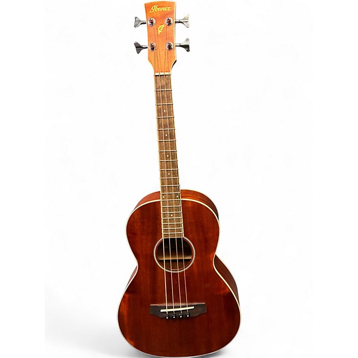 Used Ibanez PNB14E-OPN Natural Acoustic Bass Guitar Natural