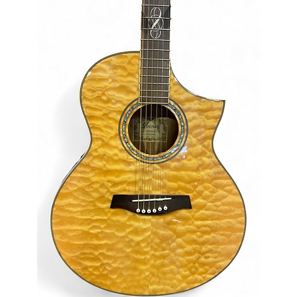 Used Ibanez EW20QME Trans Amber Acoustic Electric Guitar
