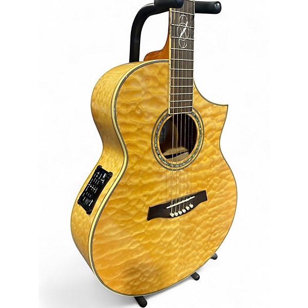 Used Ibanez EW20QME Trans Amber Acoustic Electric Guitar