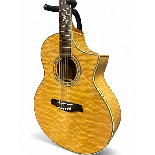 Used Ibanez EW20QME Trans Amber Acoustic Electric Guitar