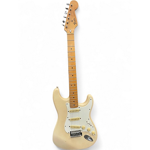 Used Fender Standard Stratocaster Arctic White Solid Body Electric Guitar