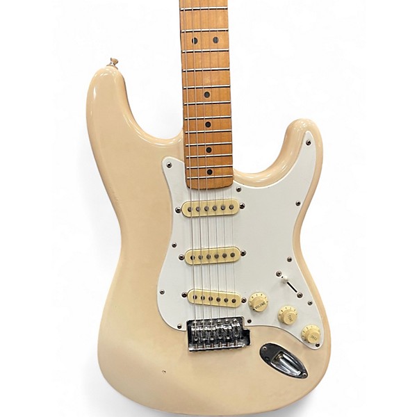 Used Fender Standard Stratocaster Arctic White Solid Body Electric Guitar