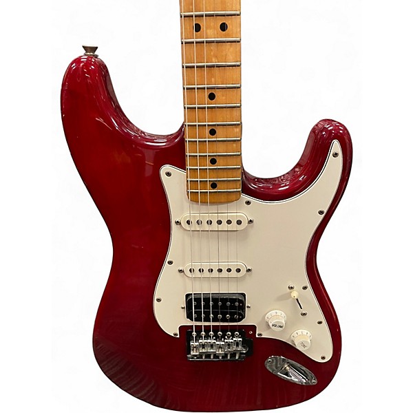 Used 2006 Fender STD STRATOCASTER Trans Red Solid Body Electric Guitar
