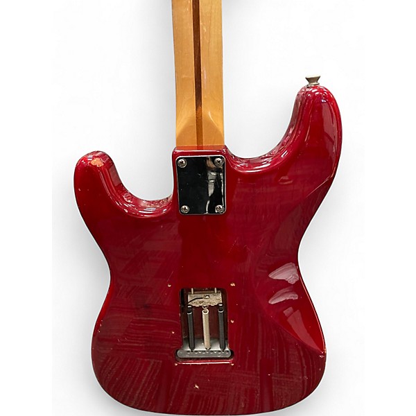 Used 2006 Fender STD STRATOCASTER Trans Red Solid Body Electric Guitar