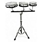 Used Remo 3 Piece Rototom Black and Silver Roto Toms thumbnail