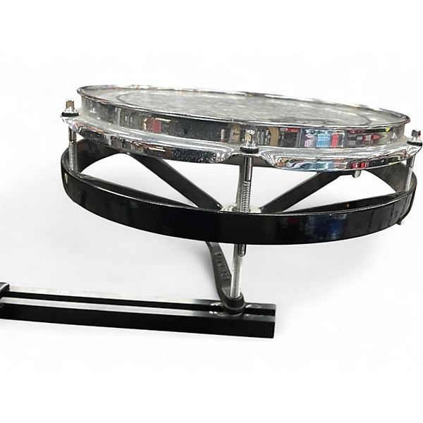 Used Remo 3 Piece Rototom Black and Silver Roto Toms