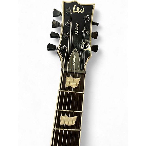 Used ESP LTD EC-1007 DELUXE BLACK Solid Body Electric Guitar