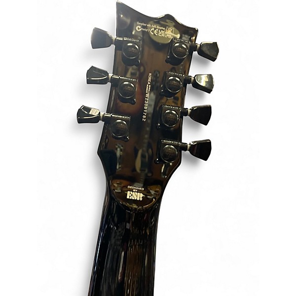 Used ESP LTD EC-1007 DELUXE BLACK Solid Body Electric Guitar