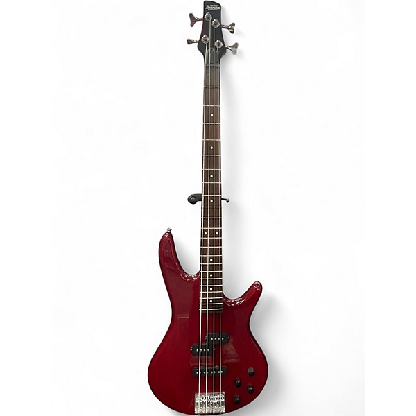 Used Ibanez GSR200 Trans Crimson Red Electric Bass Guitar