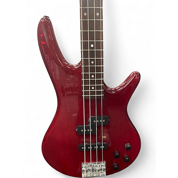 Used Ibanez GSR200 Trans Crimson Red Electric Bass Guitar