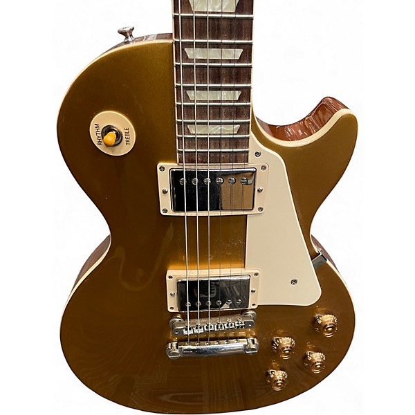 Used Gibson Les Paul Standard Metallic Gold Solid Body Electric Guitar