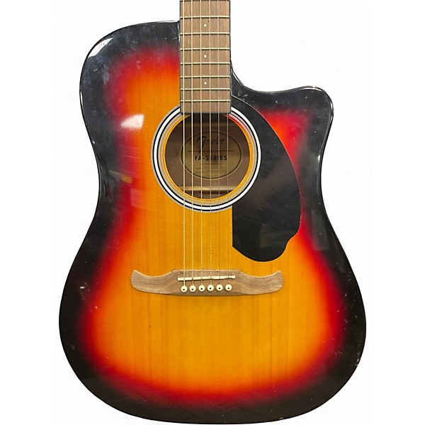 Used Fender FA125 CE Sunburst Acoustic Electric Guitar