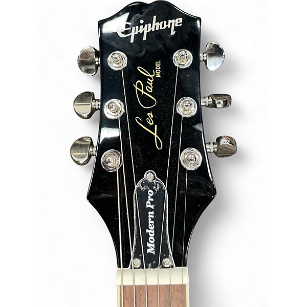 Used Epiphone LES PAUL MODERN PRO Black Solid Body Electric Guitar