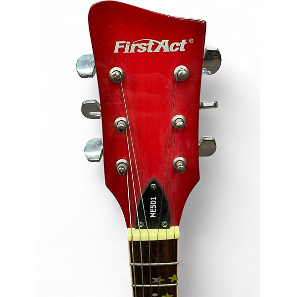 Used First Act ME501 Pink Solid Body Electric Guitar