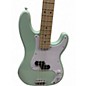 Used Squier Precision Bass Surf Green Electric Bass Guitar