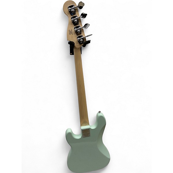 Used Squier Precision Bass Surf Green Electric Bass Guitar