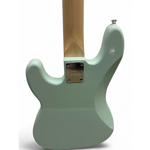 Used Squier Precision Bass Surf Green Electric Bass Guitar
