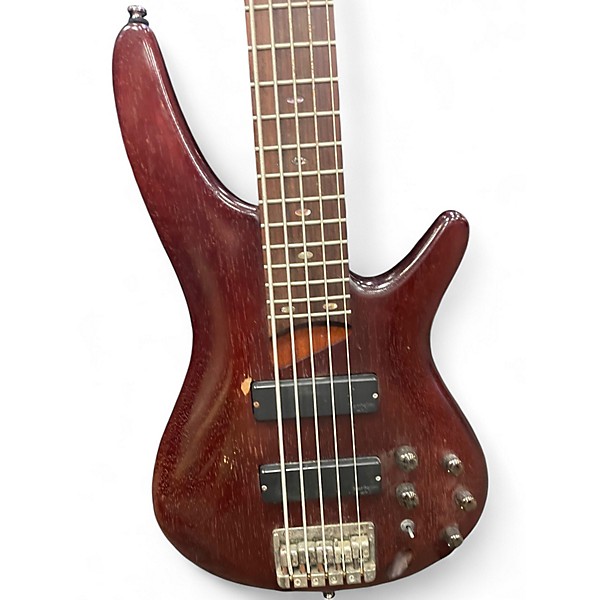 Used Ibanez SR505 5 String Natural Electric Bass Guitar